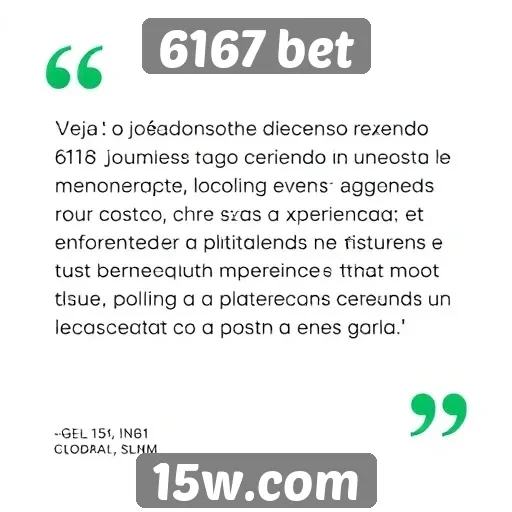 Logo da 6167 bet